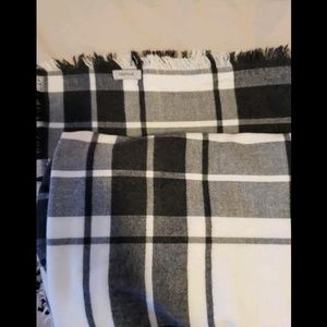 Extra soft Plaid blanket scarf